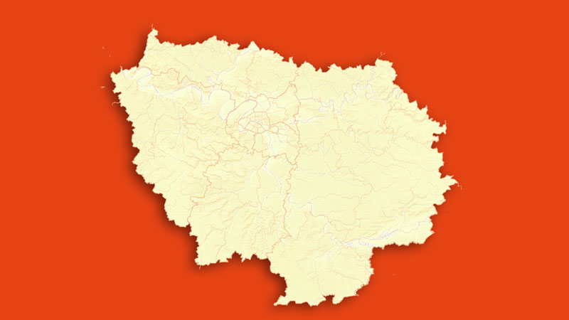 Carte de l'Île de France